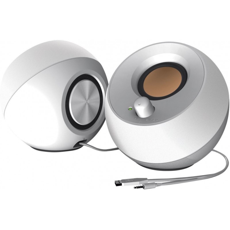 Creative Speakers Pebble 2.0 USB Desktop , White (51MF1680AA001)