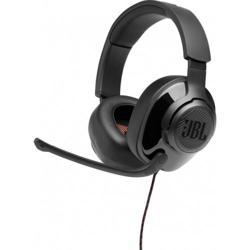 JBL Quantum 200 Over-Ear Wired Gaming Headset (Black)