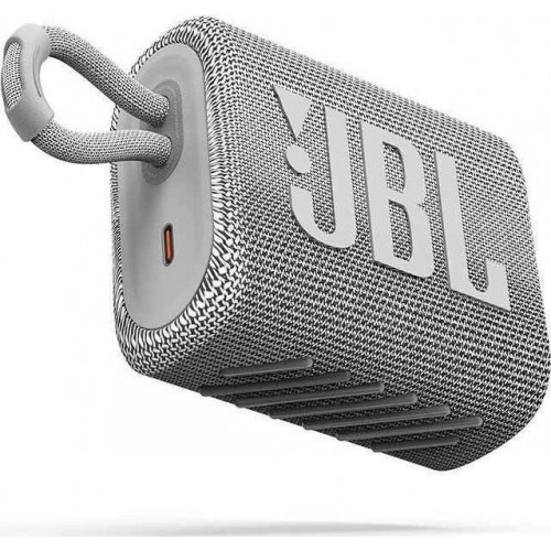 JBL Go 3 Bluetooth Speaker (White)