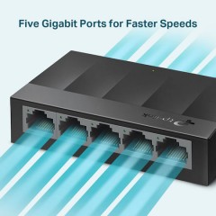 TP-LINK LS1005G Unmanaged L2 Switch με 5 Θύρες Ethernet (1700000476) v5.40