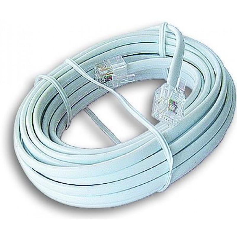 Cablexpert Telephone cord 3m TC6P4C-3M White