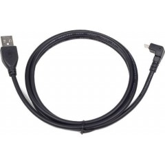 Cablexpert Angled USB 2.0 to micro USB Cable Μαύρο 1.8m (CCP-MUSB2-AMBM90-6)