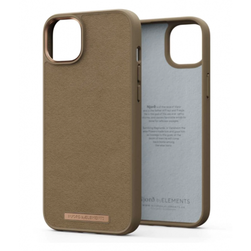 Njord Suede Comfort+ Back Cover for iPhone 14 Plus (NA42CM04) Camel