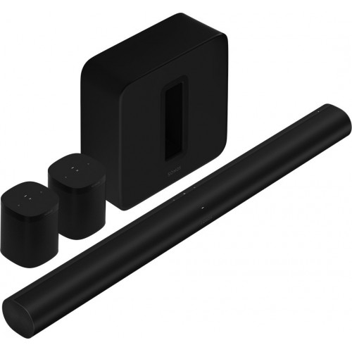 Sonos 5.1.2 Surround Set με Sonos Arc, Sub & 2x One SL (Black)