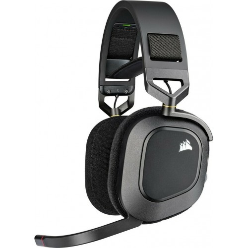 Corsair HS80 RGB Wireless Premium Gaming Headset With Spatial Audio, Carbon/Black (EU) (CA-9011235-EU)