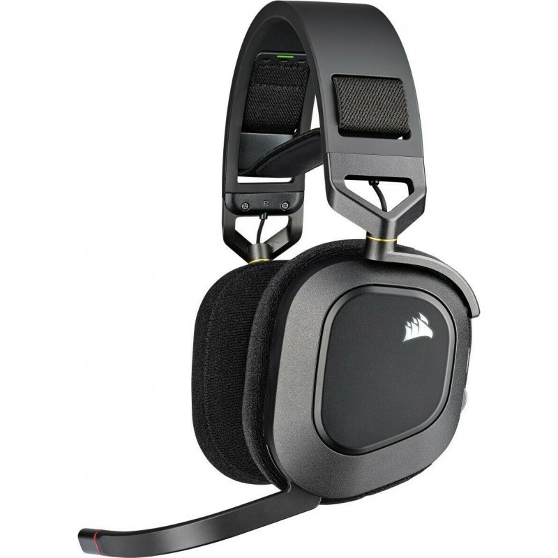 Corsair HS80 RGB Wireless Premium Gaming Headset With Spatial Audio, Carbon/Black (EU) (CA-9011235-EU)
