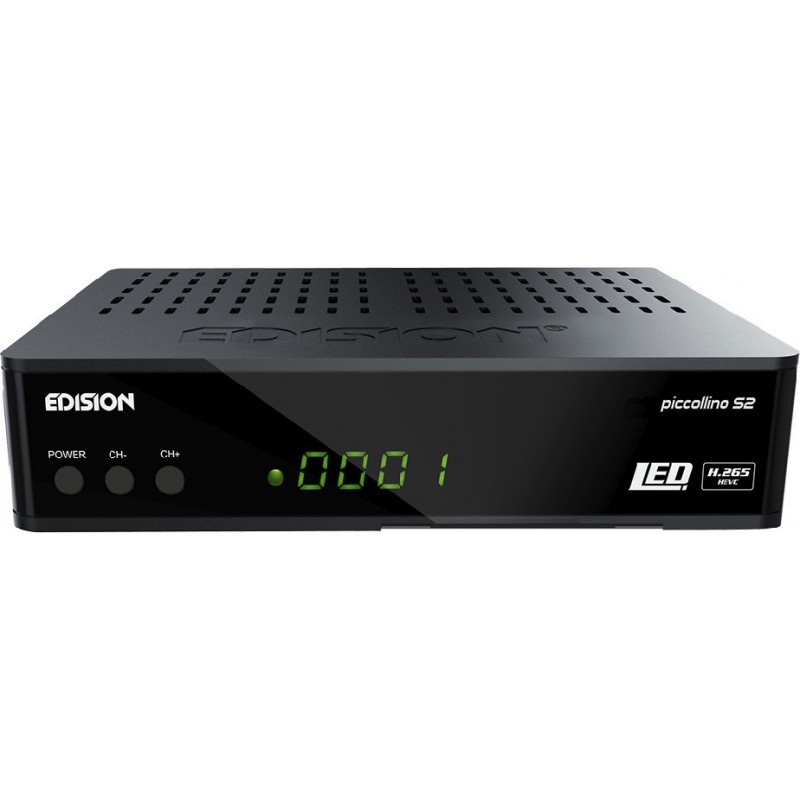 Edision Piccollino S2 Δορυφορικός Αποκωδικοποιητής Full HD (1080p) DVB-S2 με Λειτουργία Εγγραφής PVR σε Μαύρο Χρώμα (01-07-0018)