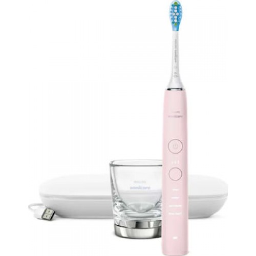 Philips Sonicare DiamondClean 9000 Ηλεκτρική Οδοντόβουρτσα με Χρονομετρητή Pink Edition (HX9911/29)