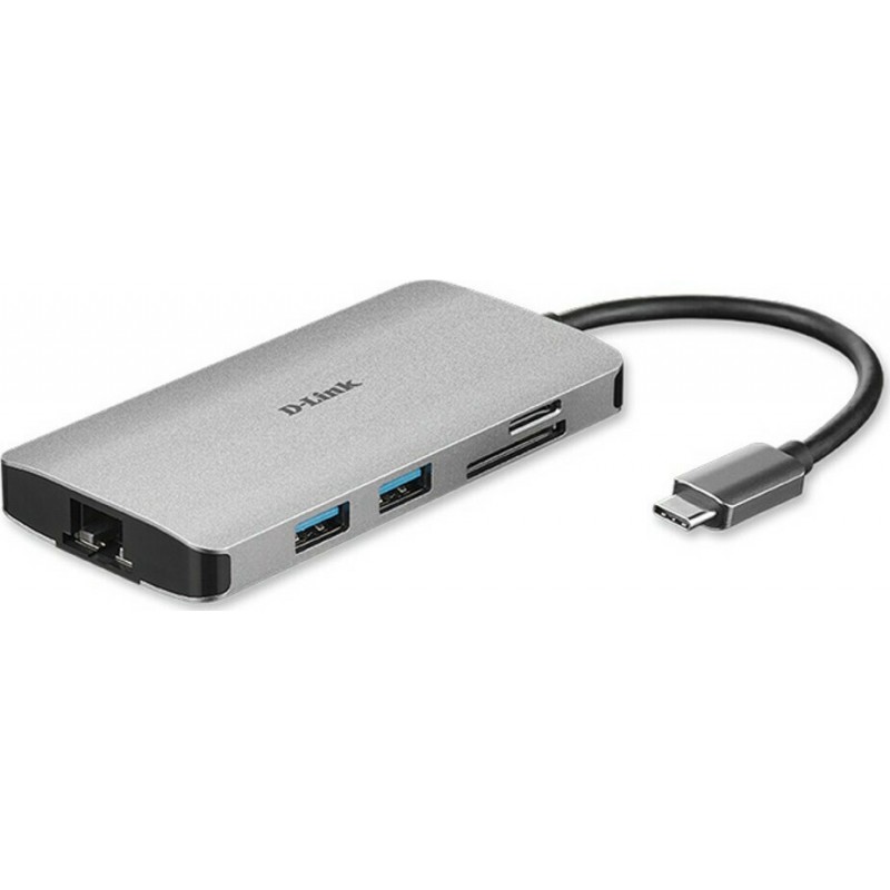 D-Link Multi-Port Adapter DUB-M810 USB-C 4K D-Link Multi-Port Adapter DUB-M810 USB-C 4K