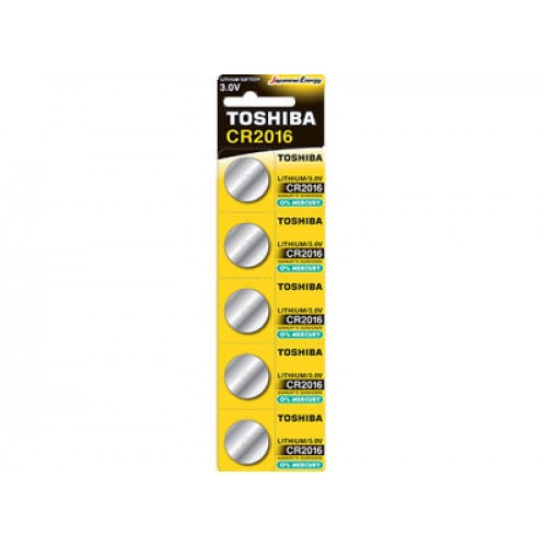 TOSHIBA CR2016 PW BP-5 - Μπαταρία Λιθίου (5 τμχ)