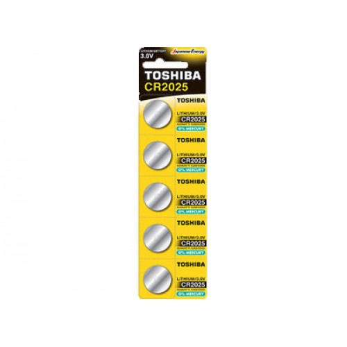 TOSHIBA CR2025 PW BP-5 - Μπαταρία Λιθίου (5τμχ)