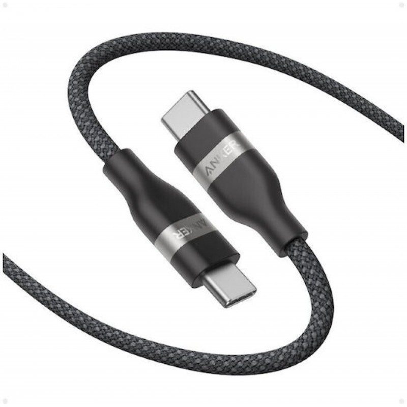 Anker Braided USB 2.0 Cable USB-C male - USB-C 240W 1.8m (A82E2H12) Black