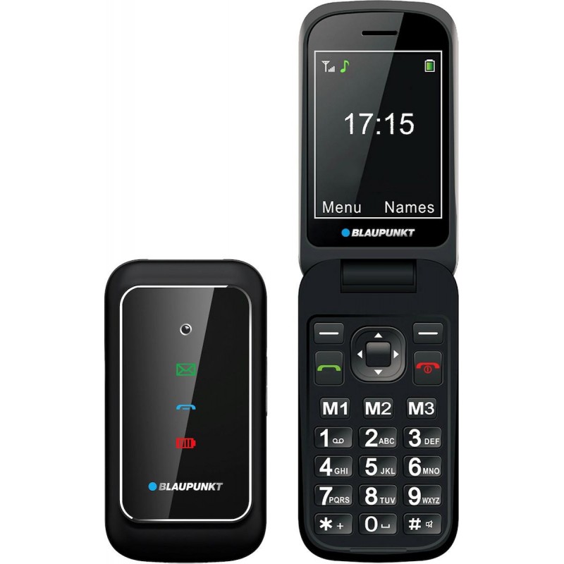 Blaupunkt BS08 Black Κινητό Τηλέφωνο με Μεγάλα Κουμπιά, SOS Call, για Ηλικιωμένους (RO) Blaupunkt BS08 Black Κινητό Τηλέφωνο με Μεγάλα Κουμπιά, SOS Call, για Ηλικιωμένους (RO)