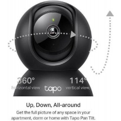 Tp-Link Tapo C211 Pan/Tilt Home Security Wi-Fi Camera 2K v3.0 (1770500258) Black