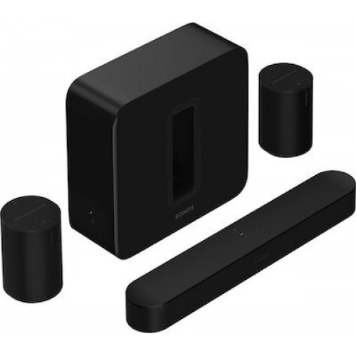 Sonos 5.1 Premium Immersive Set (Beam Gen2 + 2xEra 100 + SUB) Black