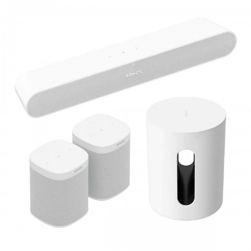 Sonos Ray 5.1 Immersive Set (Ray + 2xEra 100 + SUB Mini) White Sonos Ray 5.1 Immersive Set (Ray + 2xEra 100 + SUB Mini) White