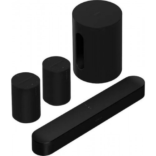 Sonos Beam 5.1 Set (Beam Gen2 + 2xEra 100 + Sub Mini) Black Sonos Beam 5.1 Set (Beam Gen2 + 2xEra 100 + Sub Mini) Black