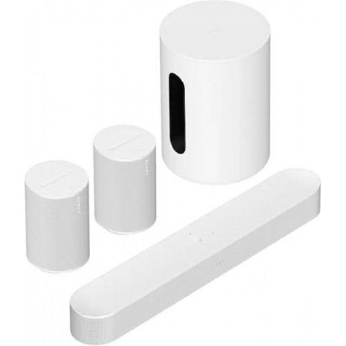 Sonos Beam 5.1 Set (Beam Gen2 + 2xEra 100 + Sub Mini) White Sonos Beam 5.1 Set (Beam Gen2 + 2xEra 100 + Sub Mini) White