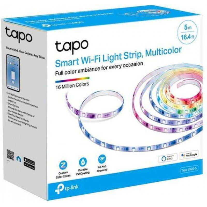 Tp-Link Tapo L920-5 Smart Wi-Fi Multicolor Light Strip 5m (1784500064) V1.30