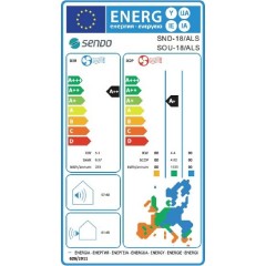 Sendo Aeolos SND-18/ALSI3 Κλιματιστικό Inverter 18000 BTU A++/A+ με Ιονιστή