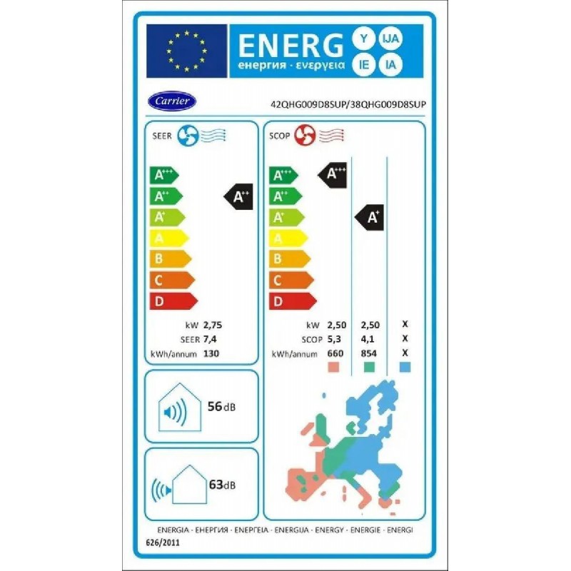 Sendo Hermes Gold SND-12/HRSB2 Κλιματιστικό Inverter 12000 BTU A++/A+++ με WiFi Black