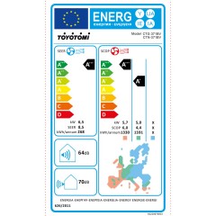 Toyotomi Erai (CTN/CTG 371 BRM) Κλιματιστικό Inverter 24000 BTU A+++/A++ με Τεχνητή Νοημοσύνη Midnight Blue