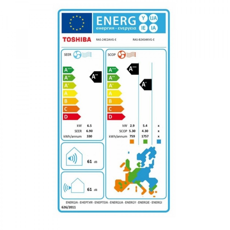 Toshiba Yukai Plus RAS-B24S4KVG-E Κλιματιστικό Inverter 24000 BTU A++/A+++ με WiFi