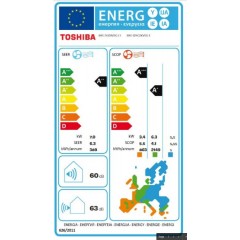 Toshiba Edge (RAS-B24G3KVSG-E+RAS-24J2AVSG-E2) Κλιματιστικό Inverter 24000 BTU A++/A+++