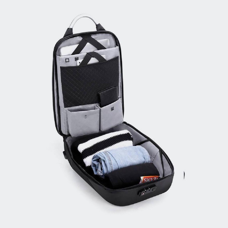 Arctic Hunter (B00208-DGREY) Dark Grey Αδιάβροχη Τσάντα Πλάτης για Laptop 15.6
