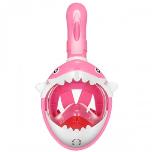 Thenice KF-3 Παιδική Μάσκα Θαλάσσης Καρχαριάκι (Baby Shark) Full Face Snorkel Mask (XS/S)  Ροζ χρώμα