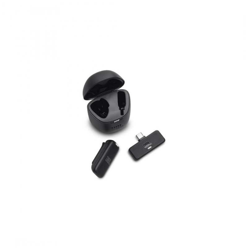 JBL Quantum Stream Wireless USB-C Clip-on Wireless Microphone Black