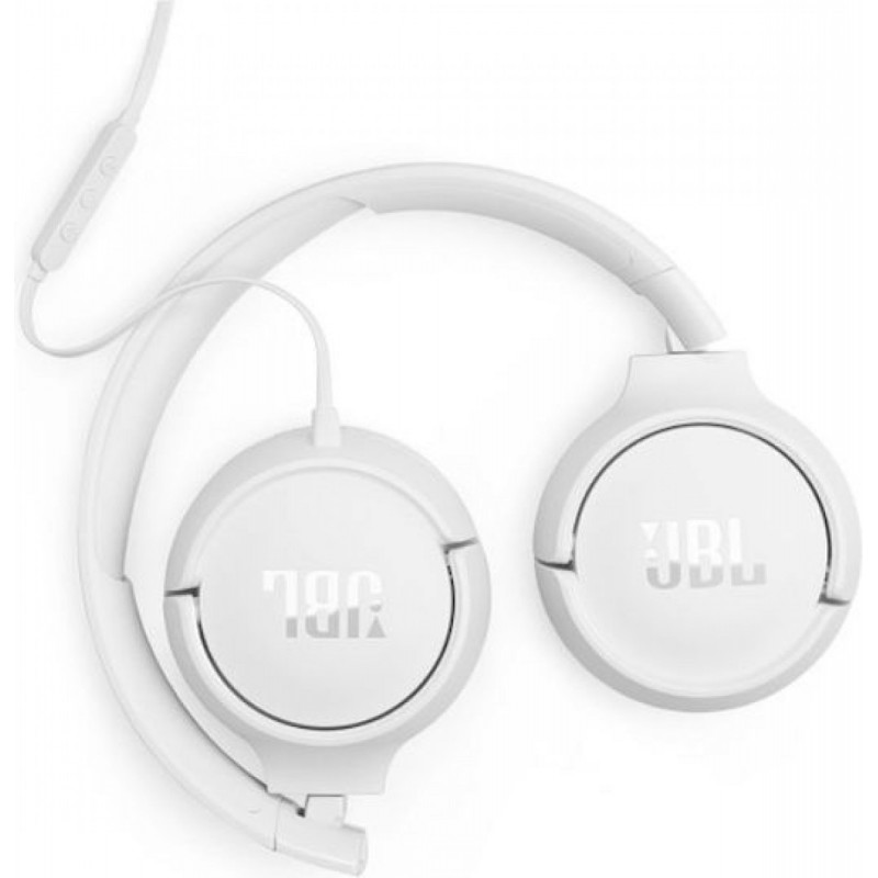 JBL Tune 520C On-Ear Wired Headphones White