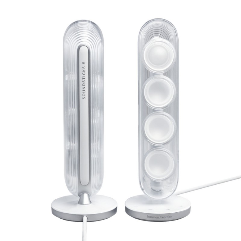 Harman Kardon Soundsticks 5 Wireless Bluetooth Speaker (White)