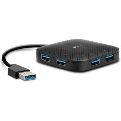 Tp-Link UH400 SuperSpeed USB 3.0 4-Port Portable Hub v5.0 (0102500046) Black