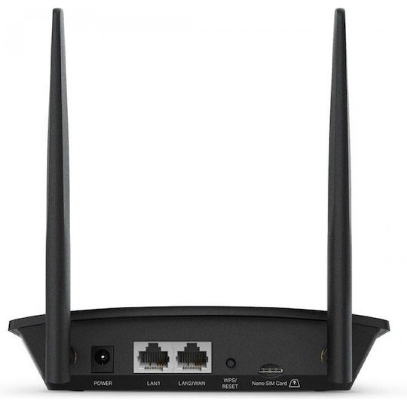 TP-LINK MR100 v3.20 Ασύρματο 4G Router Wi-Fi 4 με 2 Θύρες
