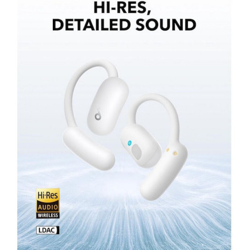 Anker Soundcore AeroFit 2 Bluetooth Handsfree Ακουστικά με Αντοχή στον Ιδρώτα και Θήκη Φόρτισης (A3874G21) White