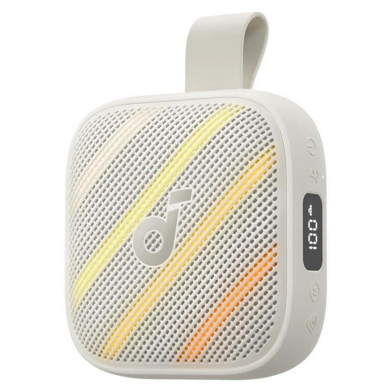 Anker Boom Go 3i Αδιάβροχο Ηχείο Bluetooth 15W με Διάρκεια Μπαταρίας έως 24 ώρες (D5103020) Λευκό