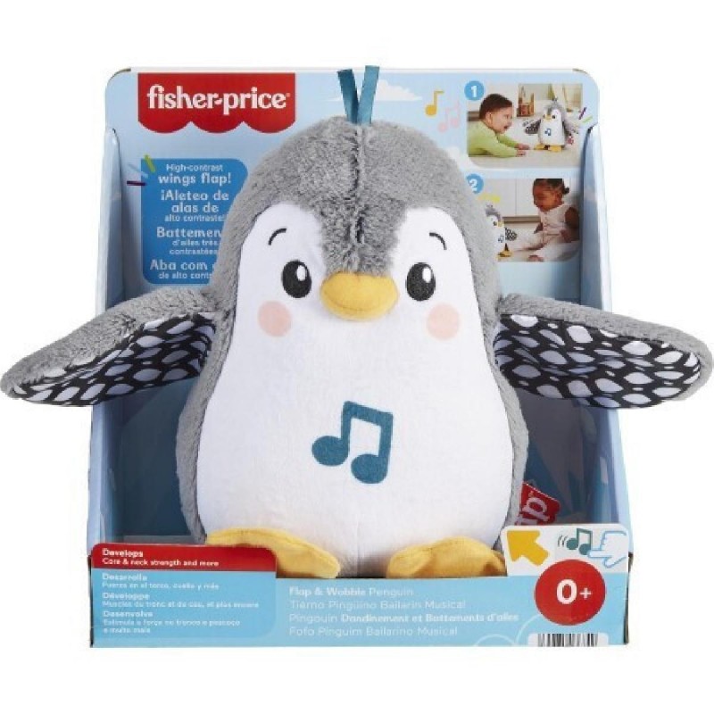 Fisher Price Ζωάκι Πιγκουινάκι από Ύφασμα με Ήχους