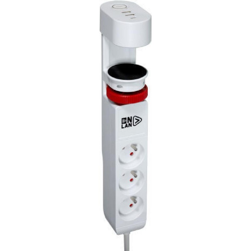 P/C Onlan Smart Πολύπριζο (MP-AC3-U3) Λευκό