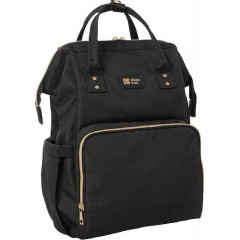 Kikka Boo Τσάντα-Αλλαξιέρα Πλάτης Siena Black - Gold 27x21x42εκ. (31108020020)