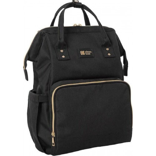 Kikka Boo Τσάντα-Αλλαξιέρα Πλάτης Siena Black - Gold 27x21x42εκ. (31108020020)