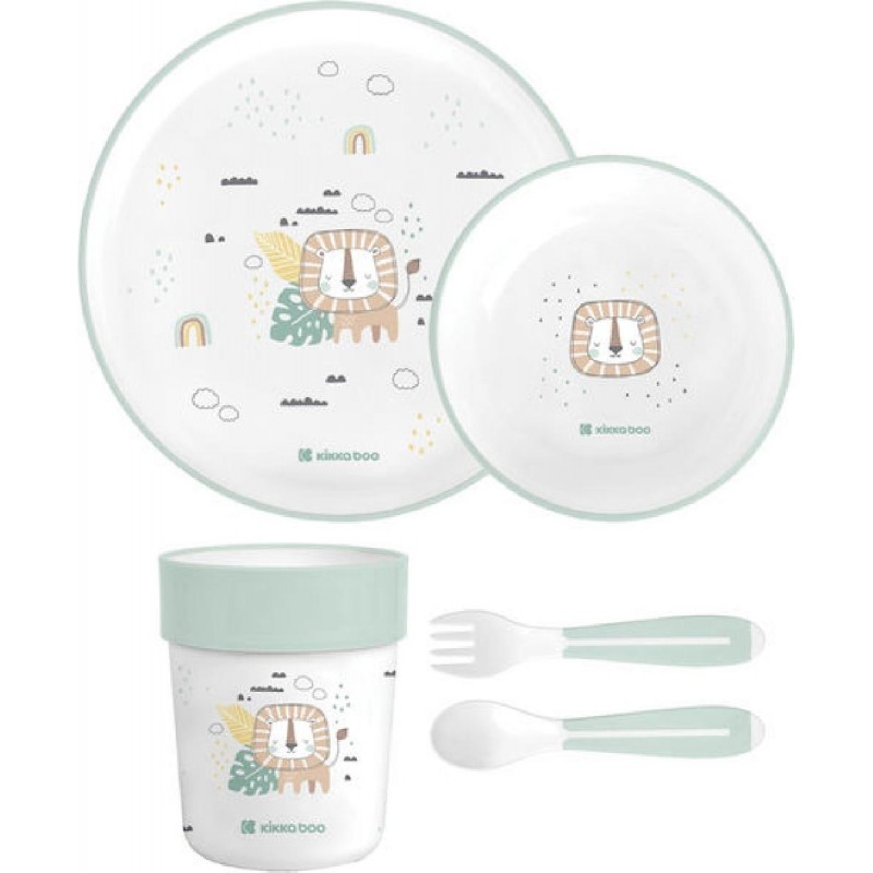 Kikka Boo Savanna Σετ Φαγητού 5τμχ για 6+ μηνών (31302040138) Πράσινο
