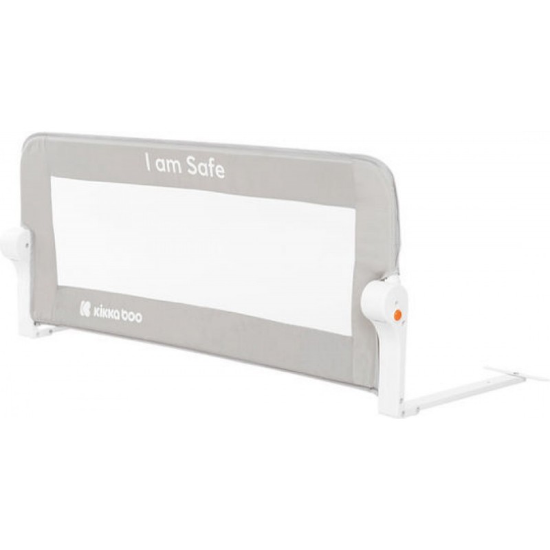 Kikka boo Προστατευτική Μπάρα Κρεβατιού 102 cm Bedrail I am Safe Grey (31003050008)