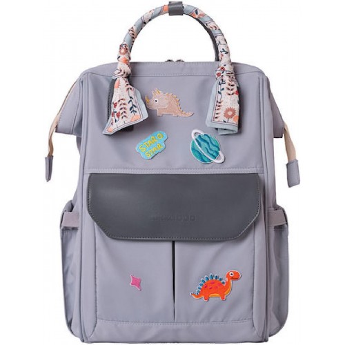 Kikka Boo Τσάντα-Αλλαξιέρα Πλάτης Myla Γκρι 27x27x42εκ. (31108020090)