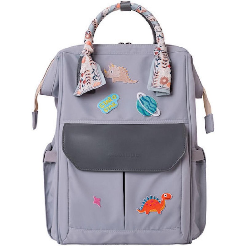 Kikka Boo Τσάντα-Αλλαξιέρα Πλάτης Myla Γκρι 27x27x42εκ. (31108020090)