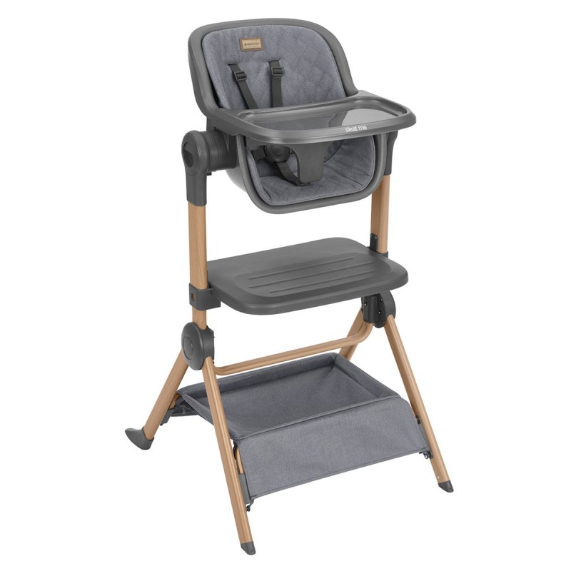 Kikka Boo 2in1 Bedside Crib + Highchair Sleat Me (31003020109) Grey