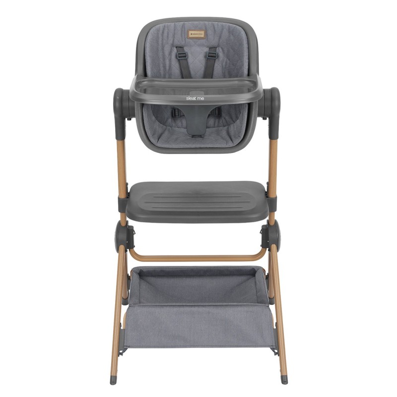 Kikka Boo 2in1 Bedside Crib + Highchair Sleat Me (31003020109) Grey