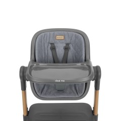 Kikka Boo 2in1 Bedside Crib + Highchair Sleat Me (31003020109) Grey