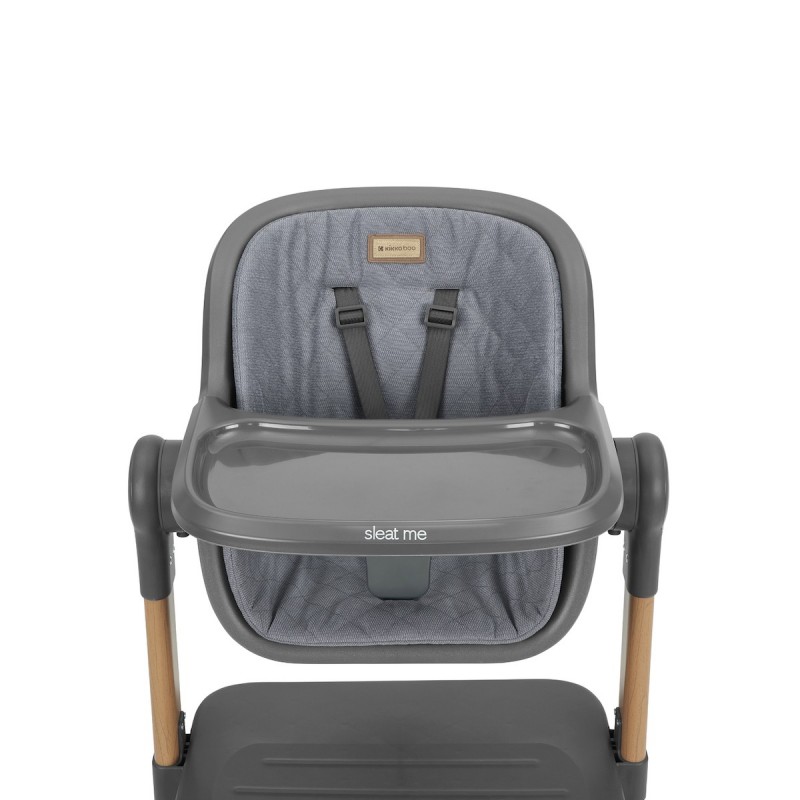 Kikka Boo 2in1 Bedside Crib + Highchair Sleat Me (31003020109) Grey