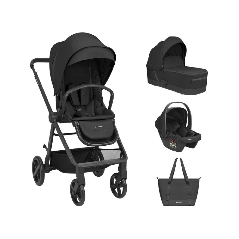 Kikka Boo Stroller 3in1 With Carrycot Mia Black